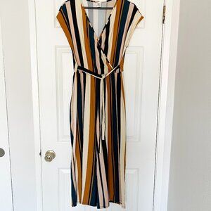Caution to the Wind striped jumpsuit